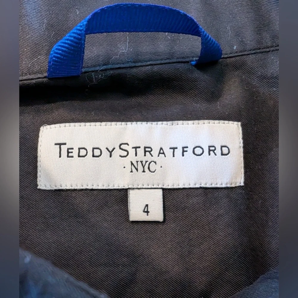 Teddy Stratford Men’s The NYTD Two-Pocket Twill Zip Shirt Black Size 4/Large